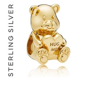 🌟 14K Gold Plated Hug Me Bear Charm